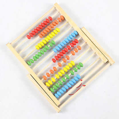 Wooden Multicolor Abacus Counting Rack