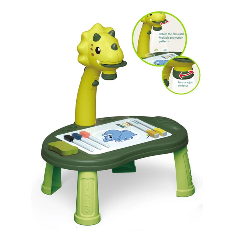 Kids Doodle Early Learning Dinosaur Projector Painting Board