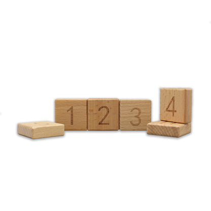 Wooden Number Sliding Game Magic Cube