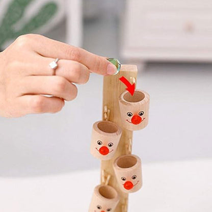 Wooden Clown Ball Table Game