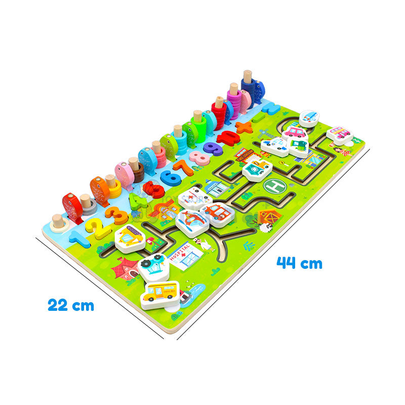 5 in 1 Multifunction Number Game Board