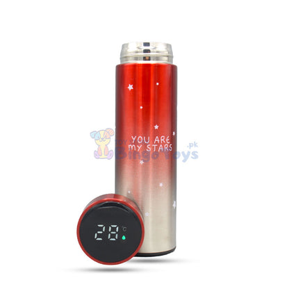 500ml Gradient Star Hot & Cold Water Bottle with Temperature Display