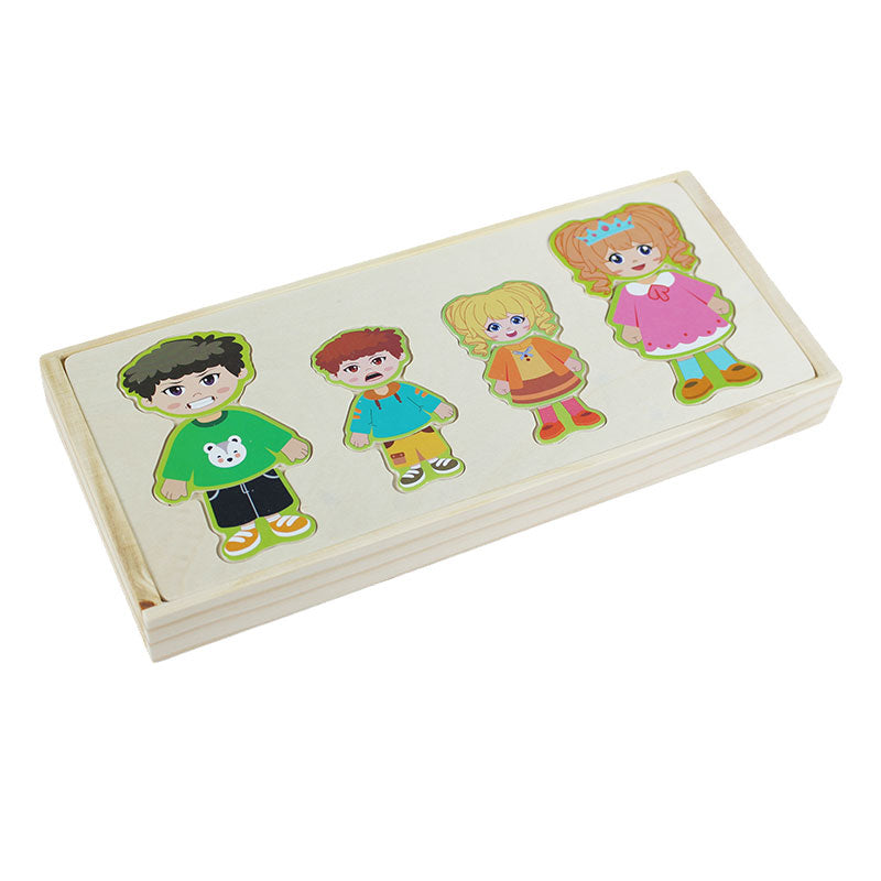 Wooden Dress up Puzzle Board