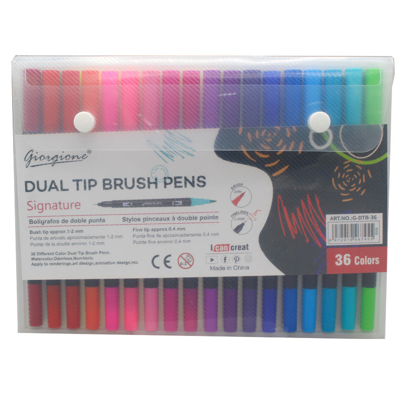 Dual Tip Brush Marker