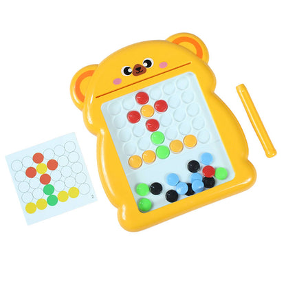 Cute Cartoon Magnetic Drawing Puzzle Board with Cards