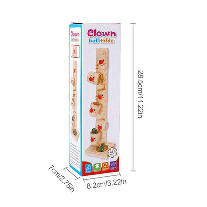 Wooden Clown Ball Table Game