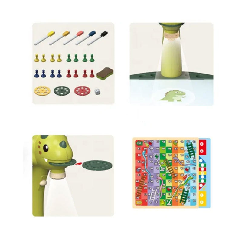 Kids Doodle Early Learning Dinosaur Projector Painting Board