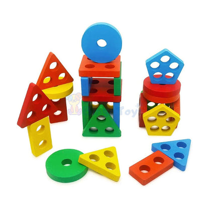 6 Column Stacking Puzzle Toy For Kids