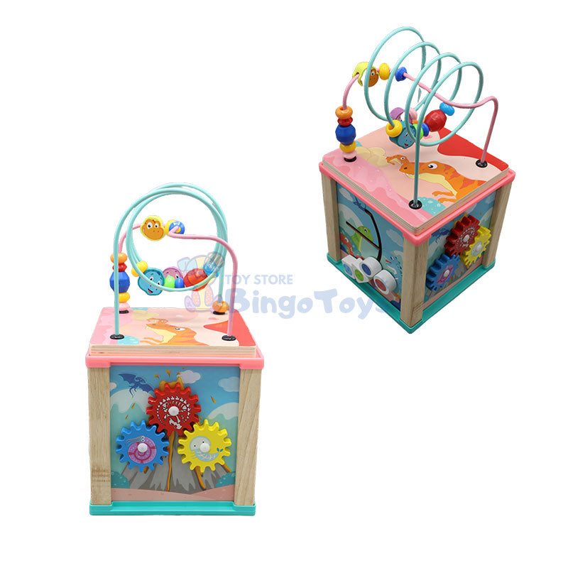 6 in 1 Four Side wire Binding Bead Toy 1563