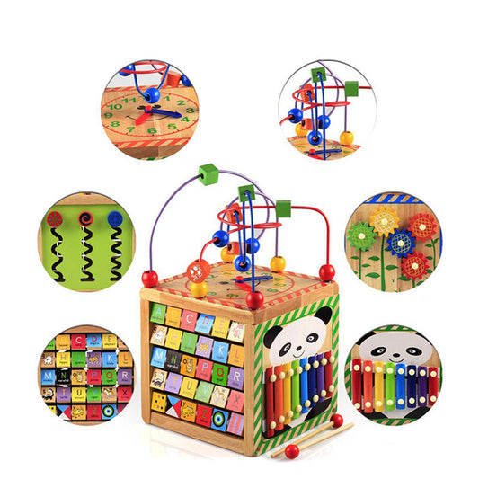 6in1 Wooden Activity Bead Maze