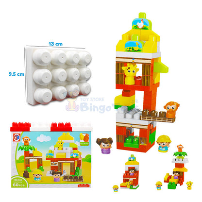 60 Pcs Novelties Building Fun Mega Blocks