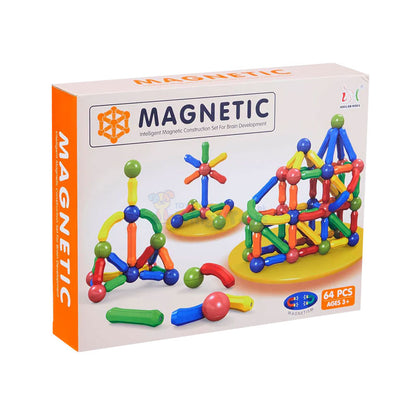 64 Pcs Magnetic Building Blocks