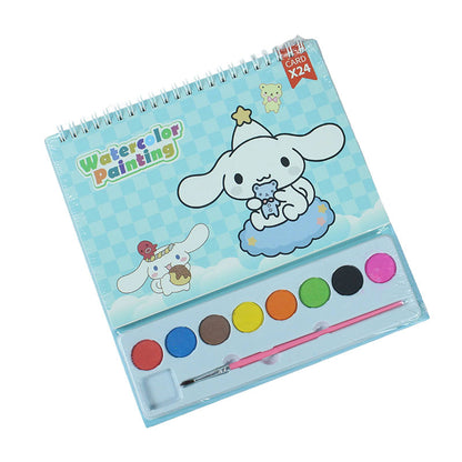 Watercolor Painting Set with Coloring Book