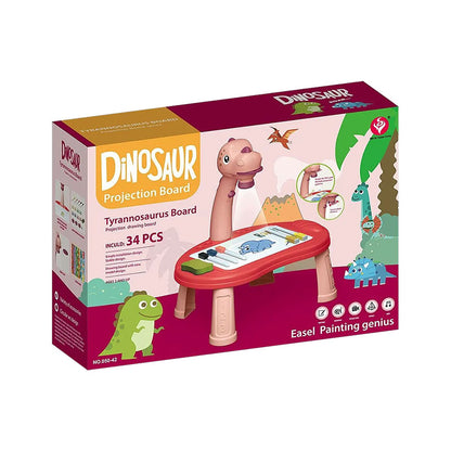 Kids Doodle Early Learning Dinosaur Projector Painting Board
