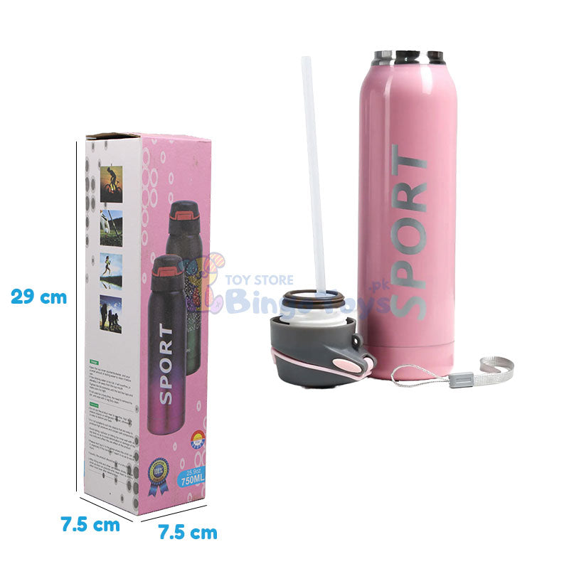 750 ml Pink Sport Hot & Cold Bottle