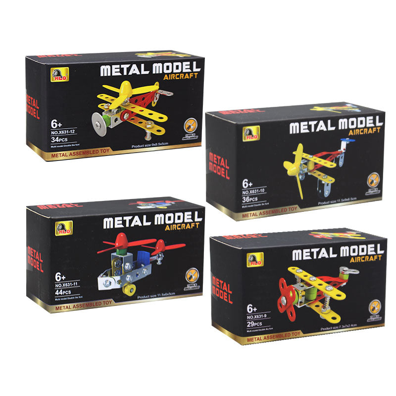 STEM Metal Assembled Toy Aircraft Small