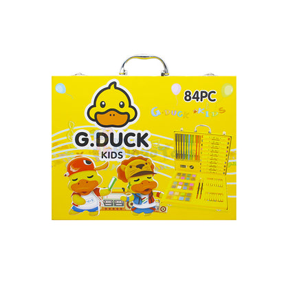 84 Pcs Wooden G.Duck Coloring Art Kit