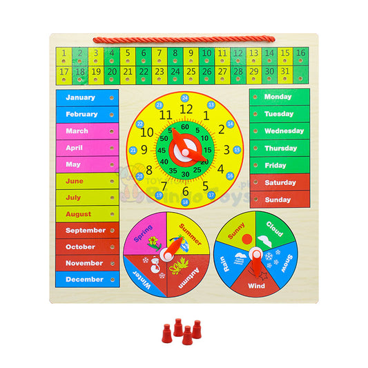 All in one Multifunctional Learning Clock Board