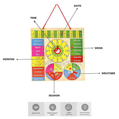 All in one Multifunctional Learning Clock Board