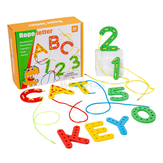 Alphabet & Number Rope Toy