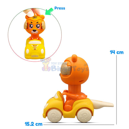 Animals Press And Go Car Toy