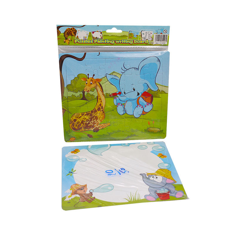 Animal Puzzle Painting & Writing Board