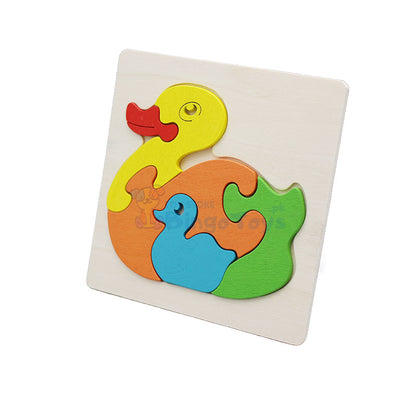 Animal with Babies Puzzle Mini Wooden Pair of 2