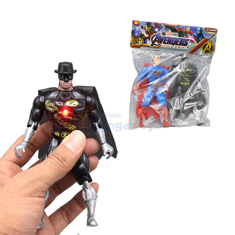 Avengers Superman & Zorro Action Figure with Light