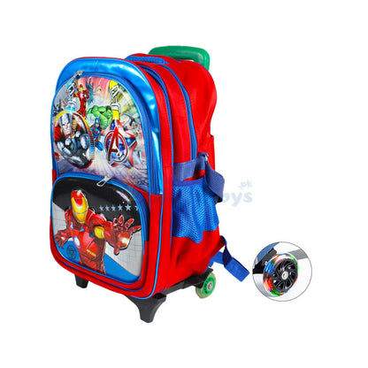 Avengers Embossed Trolley School Bag 17″