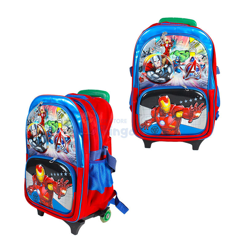 Avengers Embossed Trolley School Bag 17″