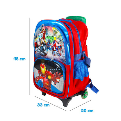 Avengers Embossed Trolley School Bag 17″