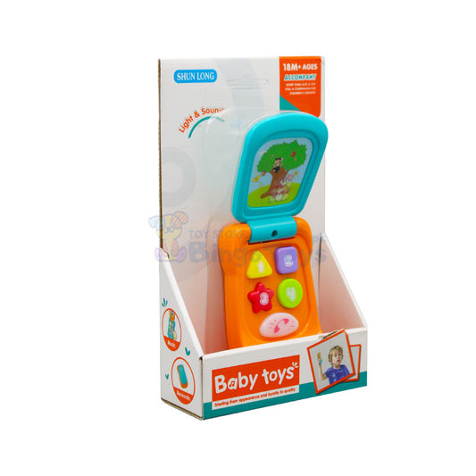 Baby Flip Phone Toy with Light & Music