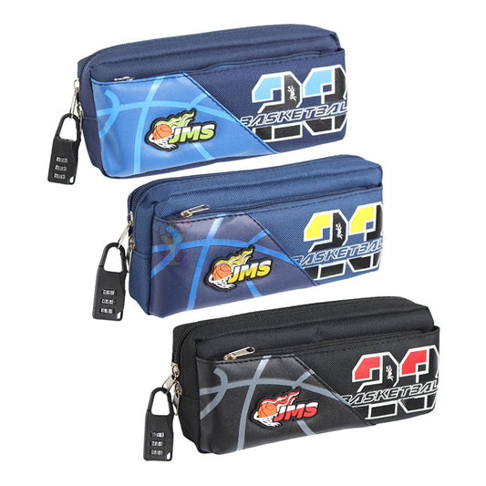 Basketball JMS Zipper Pouch with Lock