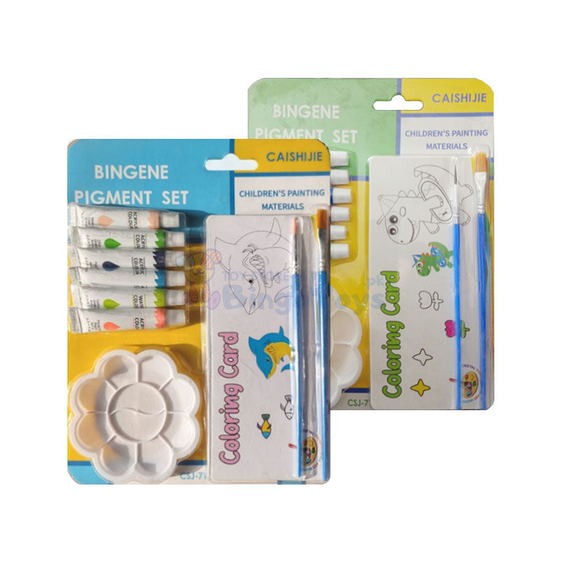 Bingene Pigment Set Painting Coloring Card