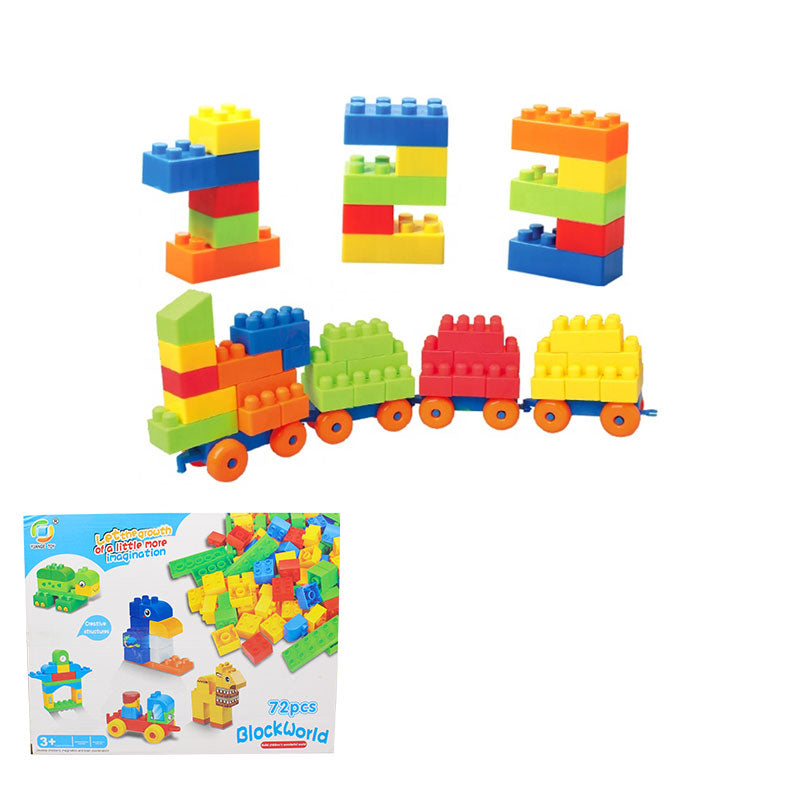 72 PCS Plastic Block World