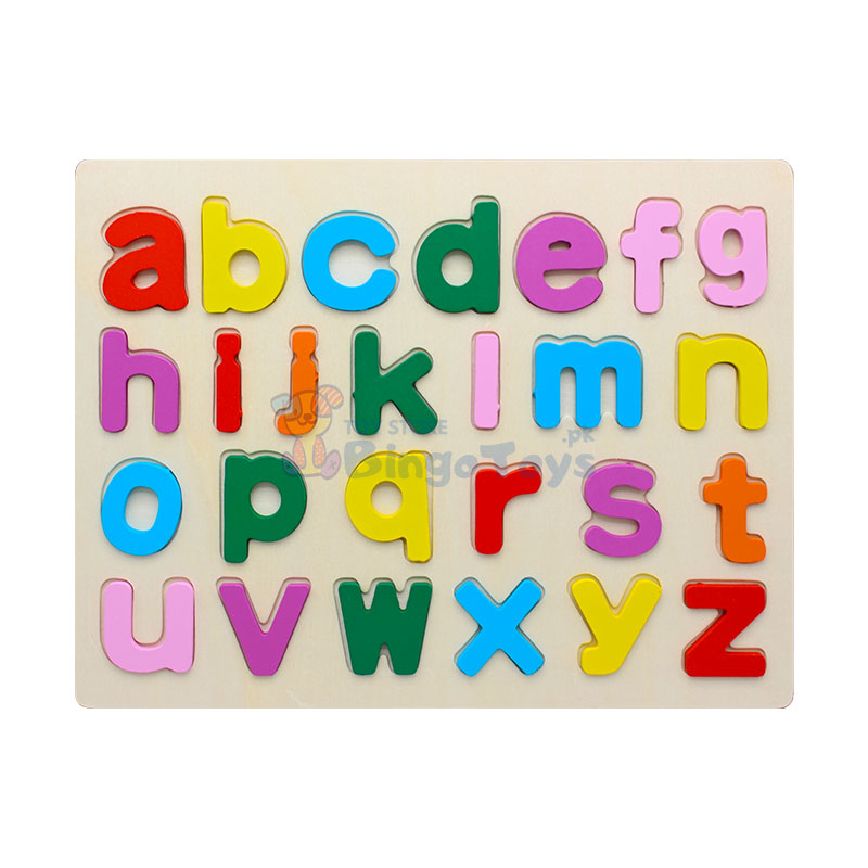 Wooden Small Alphabets Puzzle Board (abc)