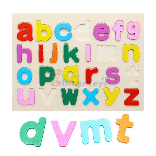 Wooden Small Alphabets Puzzle Board (abc)
