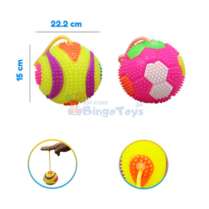 Bouncing Ball with Whistle Sound & Flashing LED Light