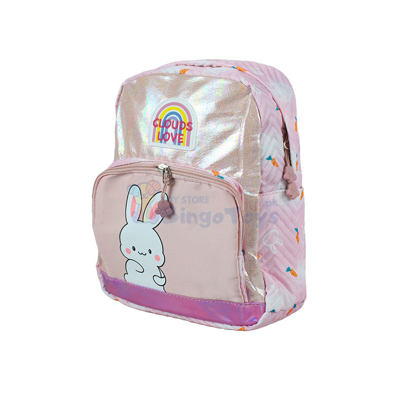 Clouds Love Shiny Bunny Small Backpack