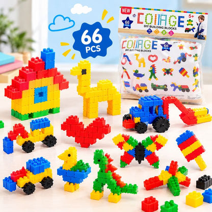 COIIAGE DIY Building Blcoks 66 Pcs
