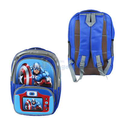 Captain America Embossed School Bag 17 inch (1762)