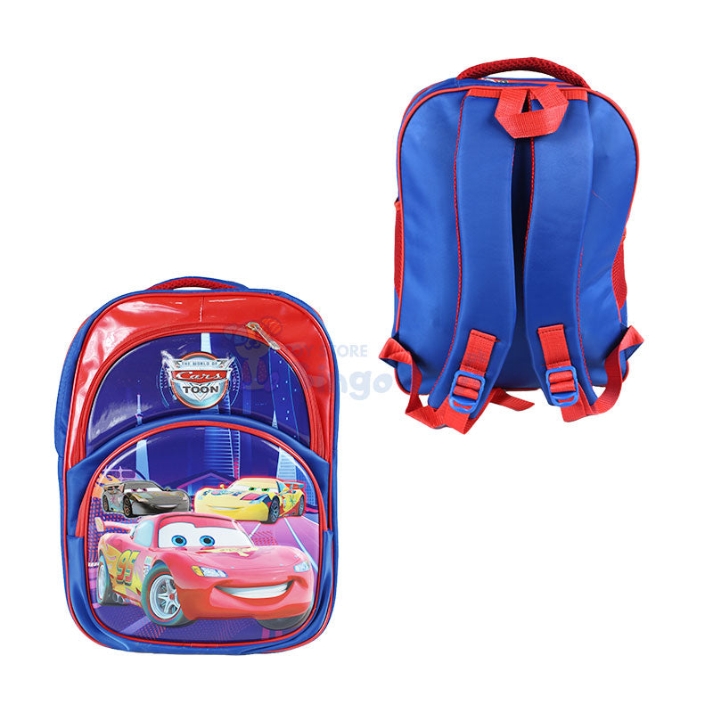 Car Embossed School Bag 15 inch (1759)