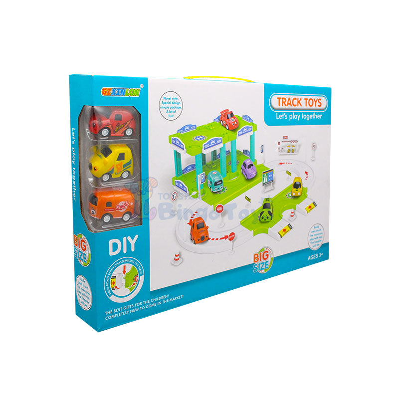 Cars Track Parking Lot Toy for Kids