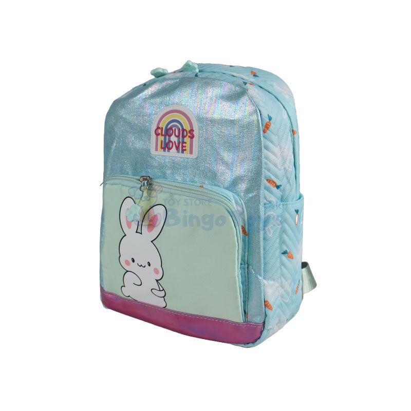 Clouds Love Shiny Bunny Small Backpack