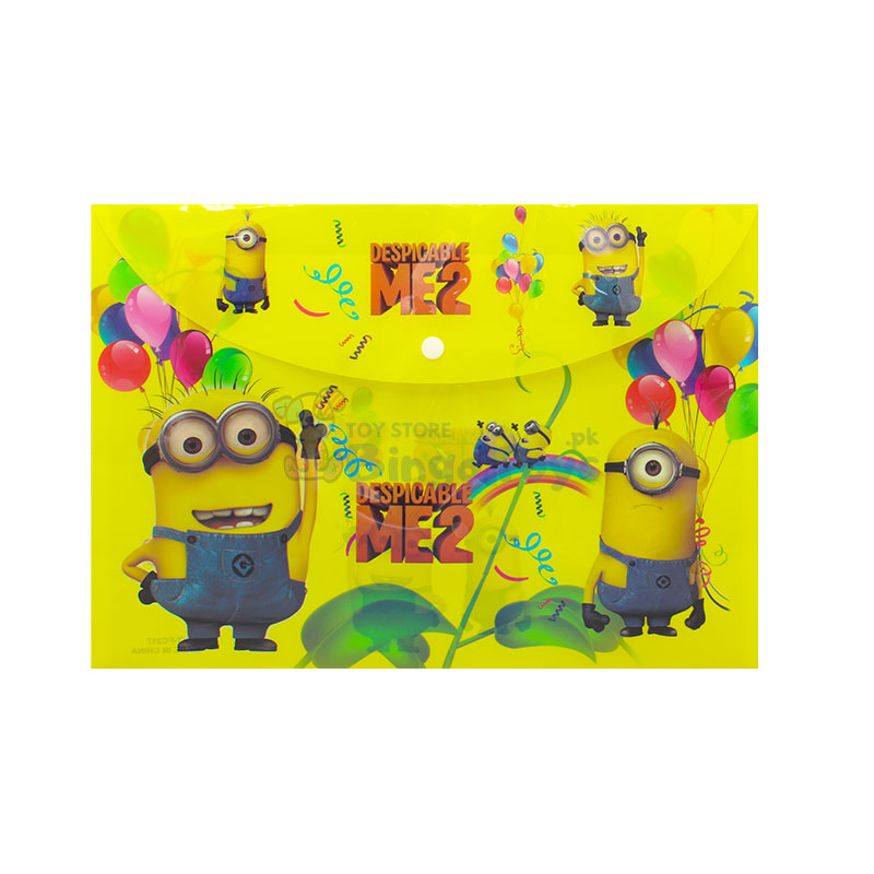 12 Pcs Minion Plastic File Bag