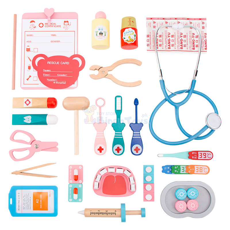 Children's Medical kit Wooden