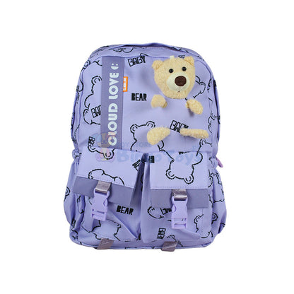 Cloud Love Cute Bear School Bag 17″