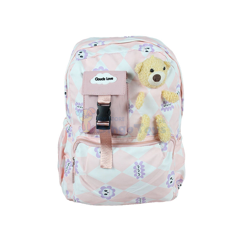 Cloud Love Cute Bear School Bag 17″