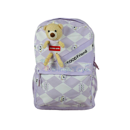 Cloud Love Cute Bear School Bag 17″