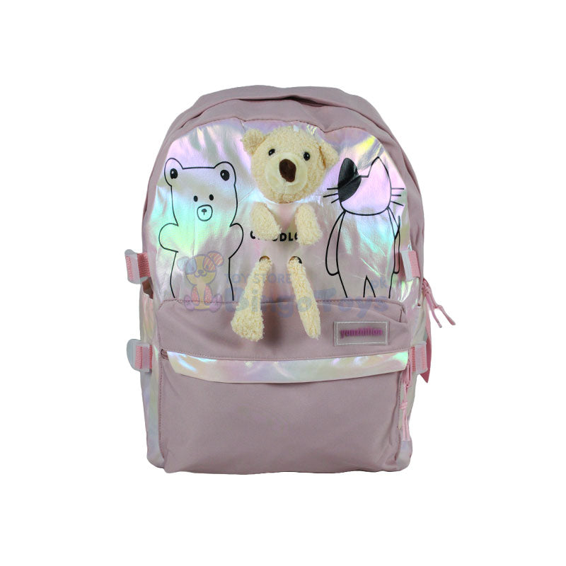 Cloud Love Cute Bear School Bag 17″